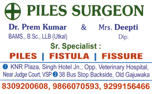 PILES SURGEON SISYP Yellow Pages